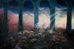 Erhebung, 70x100cm Ölgemälde 2024