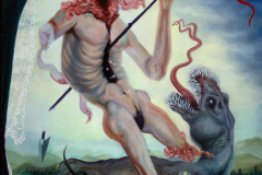 Serenade der Selbstzerstörung, 90x60cm  Ölgemälde 2023