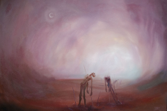 Tiraden Toter Traumsequenzen, 70x100cm Ölgemälde 2024