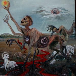 Gier und Sühne Original Ölgemälde