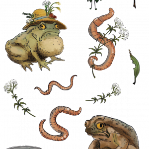 Stickersheet "Kröten"