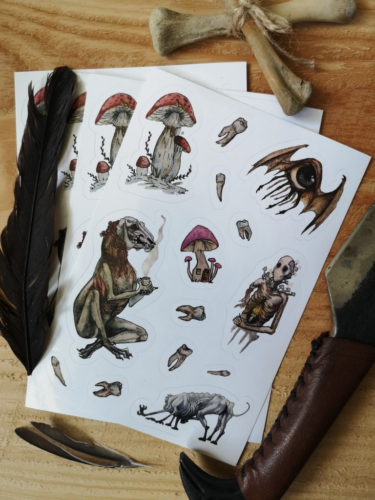 Stickersheet 'Creepy-Cute'