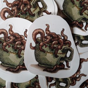 Wurmtasse Einzelsticker